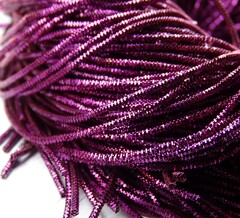 ТК017НН1 Трунцал (канитель), цвет: фиолетовый, размер: 1,5 мм, 5 гр.
