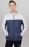 Беговой ветро и влагозащитный костюм Nordski Rain Moon Grey/Navy мужской