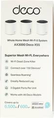 TP-Link Deco X55(3-pack) Домашняя Mesh Wi-Fi 6 система AX3000, до 574 Мбит/с на 2,4 ГГц + до 2402 Мбит/с на 5 ГГц
