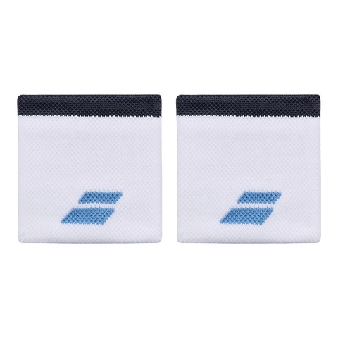 Набор напульсников Babolat LOGO JUMBO WRISTBAND (8х7,5см) White/Drive Blue