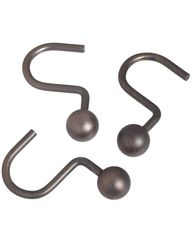 Набор из 12 крючков для шторки Blonder Home Ball Hook Bronze