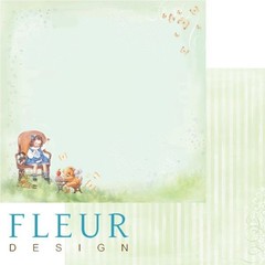 Бумага для скрапбукинга FLEUR-design, двусторонняя 30*30 см, 190 гр.