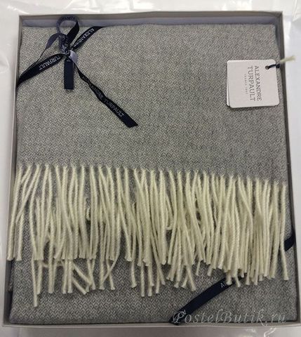 Плед шерстяной 130x180 Alexandre Turpault Vintage Silver