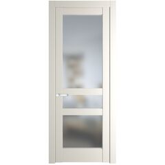 Межкомнатная дверь эмаль Profil Doors 4.5.2PD перламутр белый остеклённая