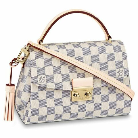 Сумка Louis Vuitton Croisette канва Damier Azur белый