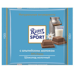 Шоколад Ritter Sport молочный с альпийским молоком 100 г