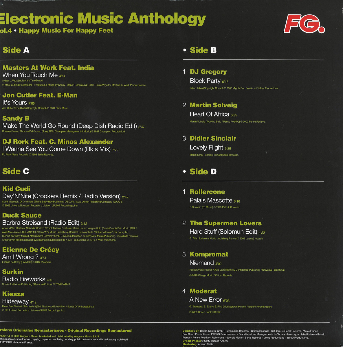 Виниловая пластинка Electronic Music Anthology by FG Vol.4 Happy Music For  Happy Feet — Various Artists купить в интернет-магазине Collectomania.ru