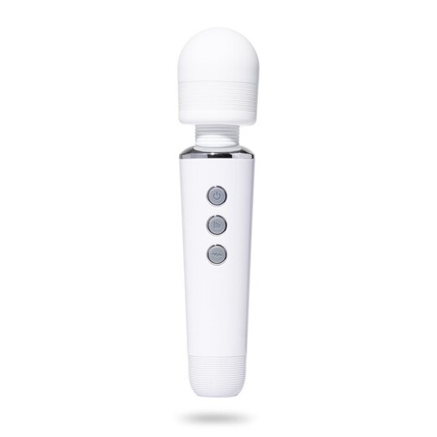 Белый жезловый вибромассажёр Wand Massager - 19 см. - Сима-Ленд Оки-Чпоки 7461477