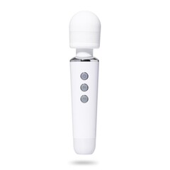 Белый жезловый вибромассажёр Wand Massager - 19 см. - 