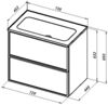 Aquanet 313255 Тумба Арт 75 цв.белый матовый (313255)