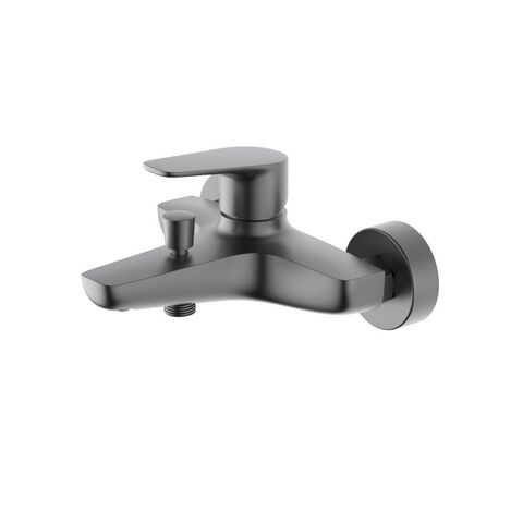 Aquatek AQ1140BGM AQ1140BGM БЕТТА смеситель для ванны, шлиф. черный хром