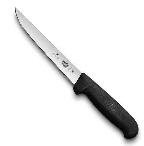 Обвалочный нож Victorinox Fibrox Boning Knife (5.6003.15) длина лезвия 15 см | Wenger-Victorinox.Ru