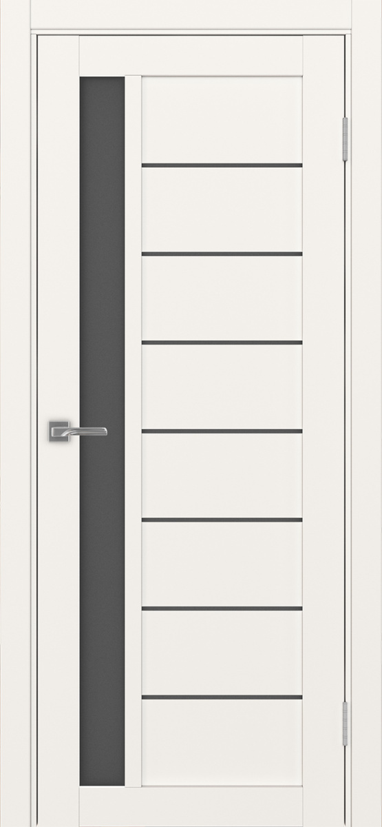 Дверь межкомнатная Оптима Порте Турин 554.21, цвет бежевый, экошпон, стекло графит