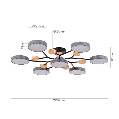 Светильник потолочный Evoluce Faema SLE6006-702-07