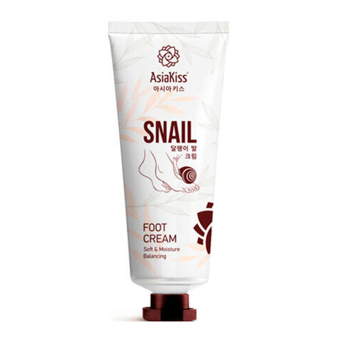 AsiaKiss Snail Foot Cream - Крем для ног с муцином улитки