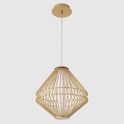 Подвесной светодиодный светильник Crystal Lux CUADRA SP15W LED GOLD