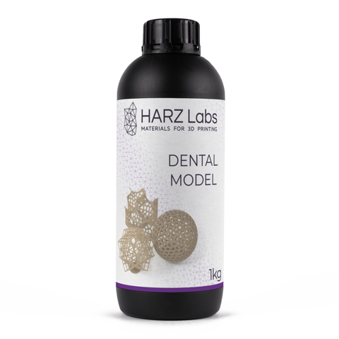 Фотополимерная смола HARZ Labs Dental Model Beige, бежевый (1 кг)