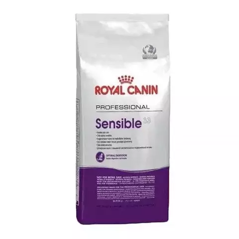 Royal Canin Sensible 33 сухой корм для взрослых кошек с чувствительной пищеварительной системой 15 кг