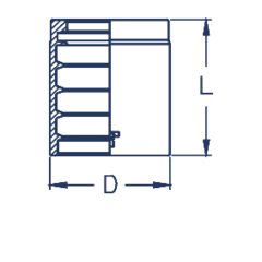 Муфта DN 25 1SC TIEFFE