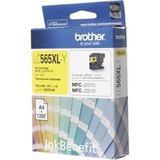 Картридж Brother LC-565XLY желтый для MFCJ2310, 2510, 3520, 3720 жёлтый. Ресурс 1200 стр. (LC565XLY)