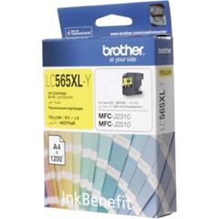 Картридж Brother LC-565XLY желтый для MFCJ2310/2510/3520/3720 жёлтый. Ресурс 1200 стр. (LC565XLY)