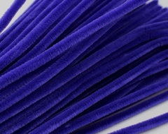 Проволока шенил/синель для рукоделия 30 см, василёк