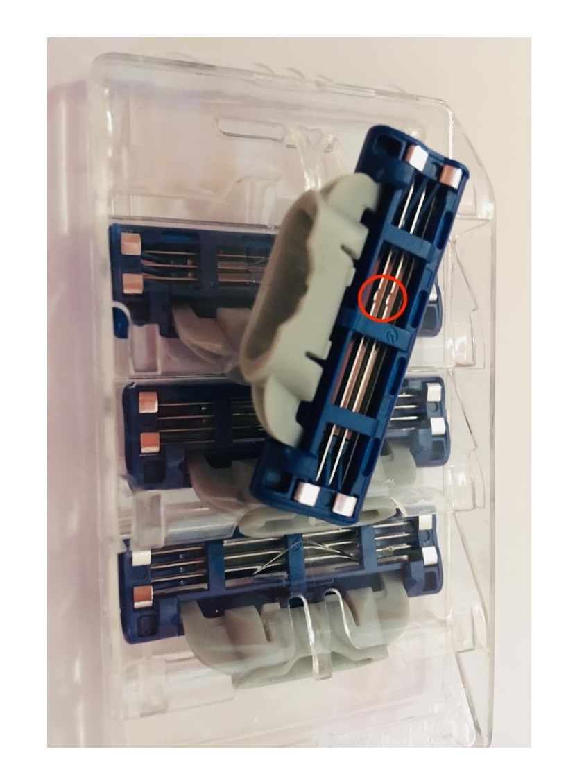 Лезвия для бритья Gillette MACH3 turbo в экономной упаковке (4 шт)