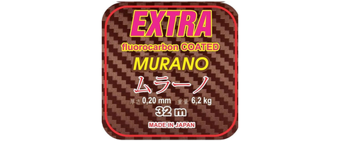 МОНОФИЛЬНАЯ ЛЕСКА MURANO EXTRA Fluorocarbon Coated 32 м 0,12 тест 3,20 ( прозрачная) продажа от 5 шт.