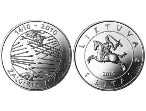 1 лит "600 лет Грюнвальдской битве" 2010 год