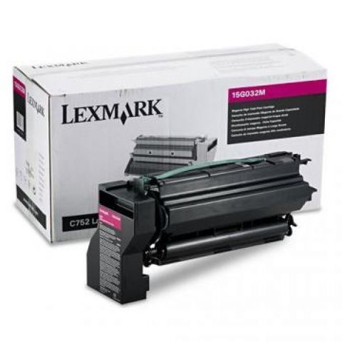 Картридж для принтеров Lexmark C752, C762 пурпурный (magenta). Ресурс 15000 стр (15G032M)