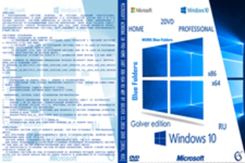 Microsoft Windows 10 Pro-Home 1607 x86-x64 Ru WBF by Golver 11.2016 2DVD [2016, RUS]