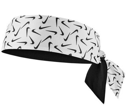 Бандана теннисная Nike Dri-Fit Head Tie 4.0 - white/black/white