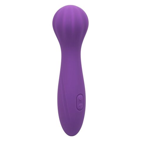 Фиолетовый вибромассажер Stella Liquid Silicone “O” Wand - 17,75 см. - California Exotic Novelties Stella SE-4368-07-3