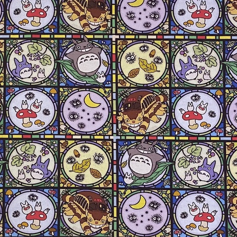 ПРЕДЗАКАЗ, ТОТОРО ФИОЛЕТОВЫЙ, купон 110 x 30 сm (4 ряда)