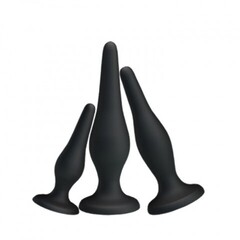 Набор силиконовых анальных плагов для начинающих