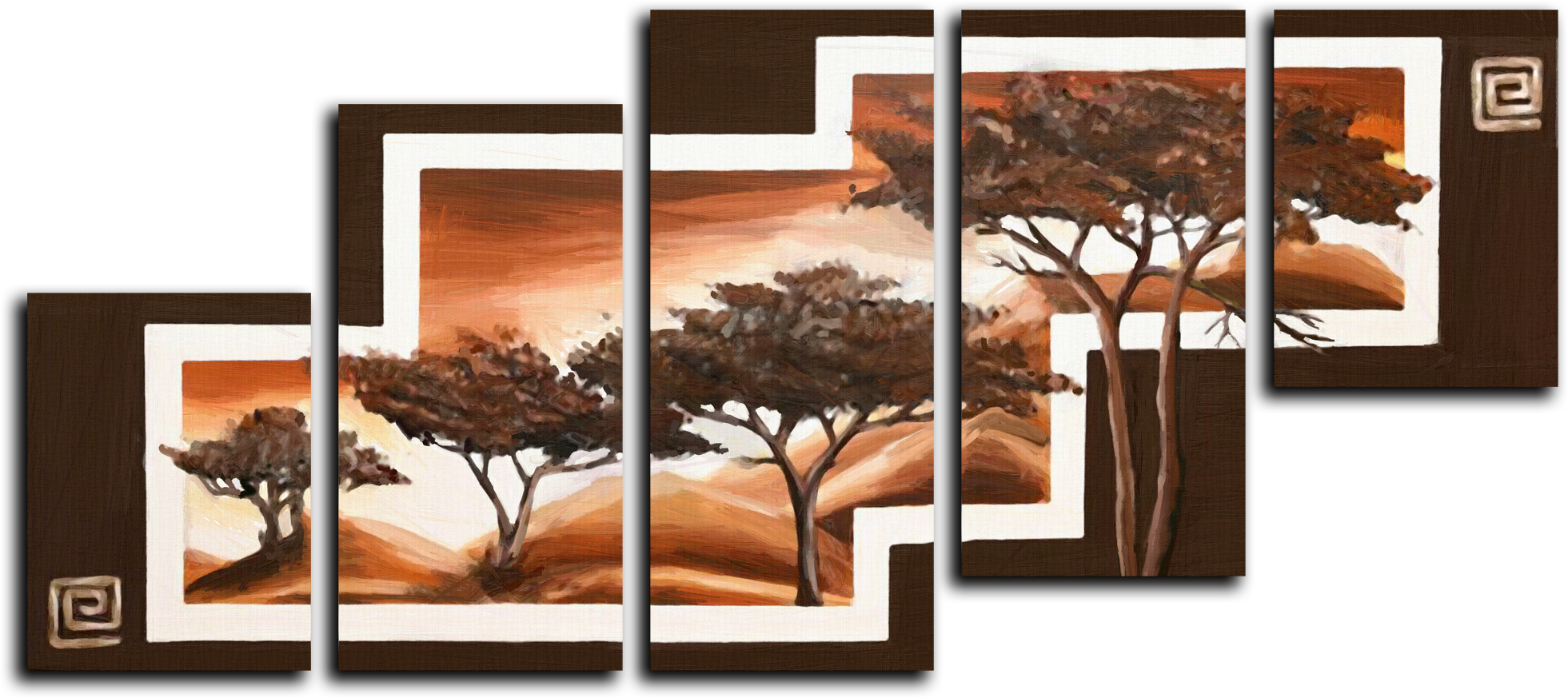 Природа Модульная картина "Деревья в горах" М283.png