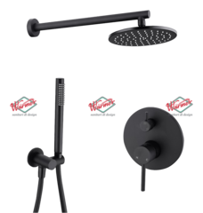 Душевой комплект Warmer Black Line 400101-10D