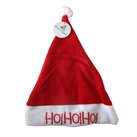 Колпак, Новогодний HO-HO-HO, Красный, 28*38 см, 1 шт.