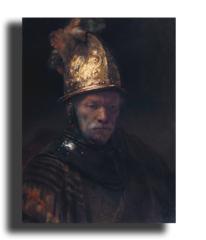 Репродукция " Рембрандт - Мужчина в золотом шлеме"