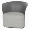Полукресло Brighten серое