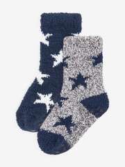 Носки флисовые для мальчика Next 963-575, 2 шт., Синий, Серый