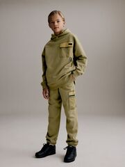 Толстовка с капюшоном и джоггеры в комплекте для мальчика Next B66-391, Хаки