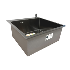 Мойка для кухни из нержавеющей стали врезная толщина 3мм AFLORN 50х50 Графит (3.0х220) AF95050F