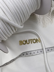 Шнур круглый белый метражом 5 мм