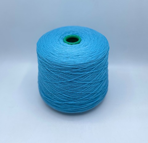 Бобинная пряжа (пр.Италия),2/17 850м/100гр. 100% Ягненок, цвет-Голубая лазурь(417), арт.36562