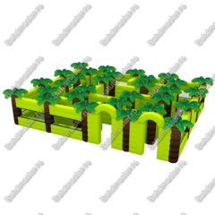 Надувной лабиринт "Пальмы", 10*8*3 м