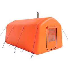 Баня пневмокаркасная 4,8×2,4×2,4 м, из ПВХ, оранжевая