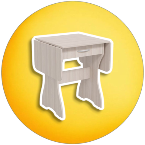 стол раскладной с ящиком ГРАНД-К (ясень шимо светлый)