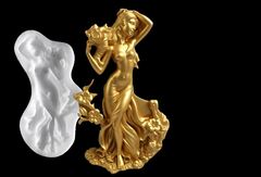 Силиконовый молд Богиня весны, цветов и юности