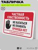 Табличка для частной территории 